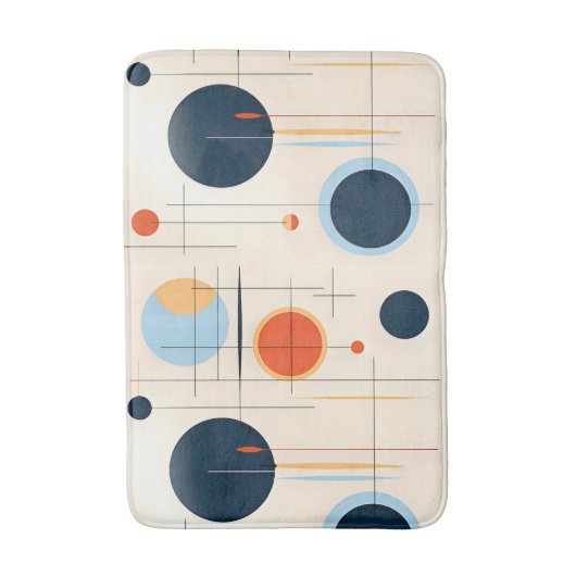 Moderne retro atoombadmat uit het midden van de ee badmat (Voorkant Verticaal)