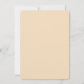 Moderne Retro Baby Shower Aanpasbare Sticker  Kaart (Achterkant)