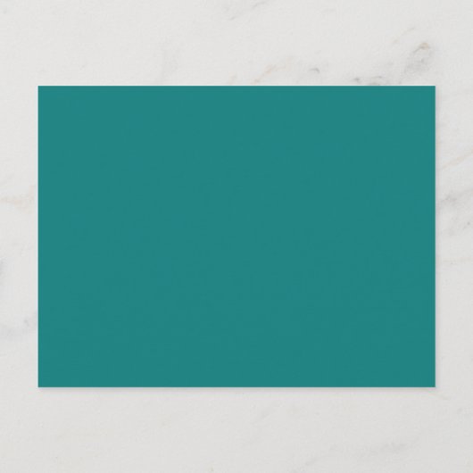 Moderne Retro Blauwgroen opvangtabel - Hartelijk d Briefkaart (Achterkant)
