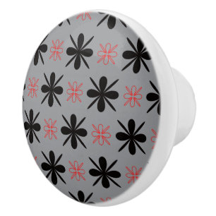 Moderne Retro Bloem Aardewerk Knop