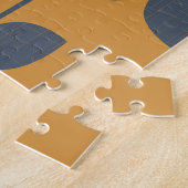 Moderne retro bloemen: Scandinavisch geometrisch. Legpuzzel (Zijkant)