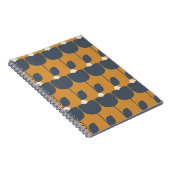 Moderne retro bloemen: Scandinavisch geometrisch. Notitieboek (Rechterzijde)