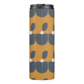 Moderne retro bloemen: Scandinavisch geometrisch. Thermosbeker (Achterkant)