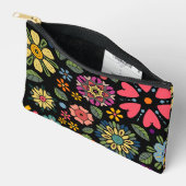 Moderne Retro Bloementekening Naadloze Patroonkuns Etui (Open)