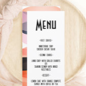 Moderne Retro Bold en Edgy Bruiloft Menu
