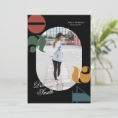 Moderne Retro & Bold Klasse van 2024 Afstuderen Kaart (Staand voorkant)