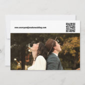 Moderne  Retro Bold Typography Photo Wedding Save The Date (Achterkant)