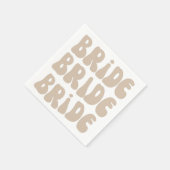 Moderne Retro Bruid Afscheid Van De Vrijheid Feest Servet (Hoek)