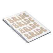 Moderne Retro Bruid Bachelorette Feest Klassiek Notitieboek (Rechterzijde)