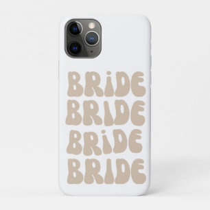 Moderne Retro Bruid Bachelorette Feest Vintage Case-Mate iPhone Case