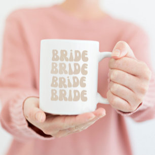Moderne Retro Bruid Bachelorette Feest Vintage Koffiemok