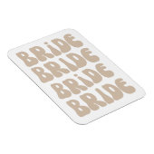 Moderne Retro Bruid Bachelorette Feest Vintage Magneet (Rechterzijde)
