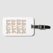 Moderne Retro Bruid Bachelorette Party  Bagagelabel (Voorkant (horizontaal))