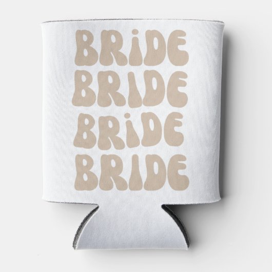 Moderne Retro Bruid Bachelorette Party  Blikjeskoeler (Voorkant)