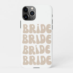 Moderne Retro Bruid Bachelorette Party  iPhone 11Pro Hoesje