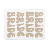 Moderne Retro Bruid Bachelorette Party  Magneet (Horizontaal)