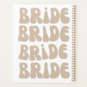 Moderne Retro Bruid Bachelorette Party  Planner (Achterkant)