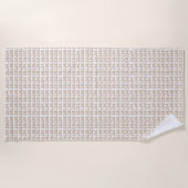 Moderne Retro Bruid Bachelorette Party Strandlaken (Voorkant)