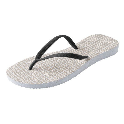 Moderne Retro Bruid Bachelorette Party Teenslippers (Schuin)