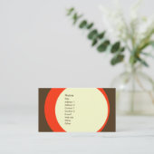 Moderne Retro Business/Networking Profile Card Visitekaartje (Staand voorkant)