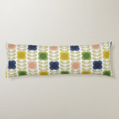 Moderne Retro , Charm Summer Flower Stem Lichaamskussen (Achterkant)