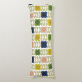 Moderne Retro , Charm Summer Flower Stem Lichaamskussen (Voorkant Verticaal)