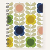 Moderne Retro , Charm Summer Flower Stem Notitieboek (Voorkant)