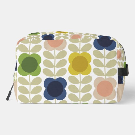 Moderne Retro , Charm Summer Flower Stem Toilettasje (Achterkant)