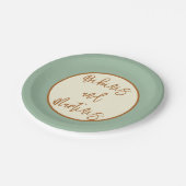 Moderne Retro Chili Lime  Papieren Bordje (Gekanteld)