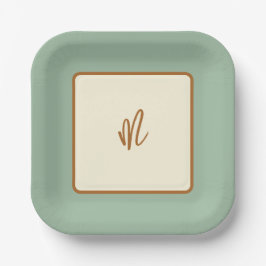 Moderne Retro Chili Lime  Papieren Bordje