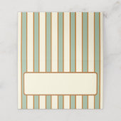 Moderne Retro Chili Lime Streep Plaatskaartje (Buitenkant ongevouwen)