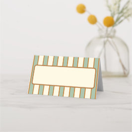 Moderne Retro Chili Lime Streep Plaatskaartje