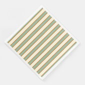 Moderne Retro Chili Lime Streep Servet (Hoek)