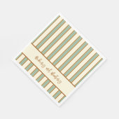 Moderne Retro Chili Lime Streep Servet (Hoek)