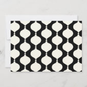 Moderne retro Chritsmas Black gold Announce Aankondiging (Achterkant)