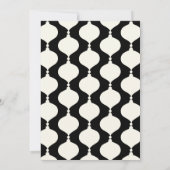 Moderne  retro Chritsmas zwarte goudfoto Aankondiging (Achterkant)