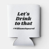 Moderne Retro Cool Leuk Bruiloft Namen Party Favor Blikjeskoeler (Achterkant)