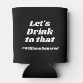 Moderne Retro Cool Leuk Bruiloft Namen Party Favor Blikjeskoeler (Achterkant)