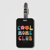 Moderne Retro Cool moeders club  Groovy Bagagelabel (Voorkant (verticaal))
