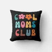 Moderne Retro Cool moeders club  Groovy Daisy Kussen (Voorkant)