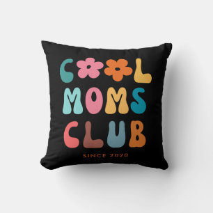 Moderne Retro Cool moeders club Groovy Daisy Kussen