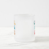 Moderne Retro Cool moeders club  Groovy Daisy Matglas Koffiemok (Center)