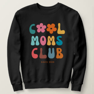 Moderne Retro Cool moeders club  Groovy Daisy Trui