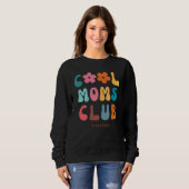 Moderne Retro Cool moeders club  Groovy Daisy Trui (Voorkant volledig)