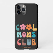 Moderne Retro Cool moeders club  Groovy iPhone Hoesje (Achterkant)
