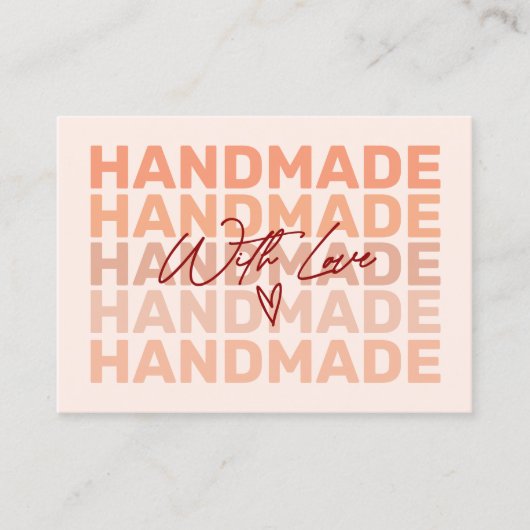 Moderne retro dank u klein Visitekaartje (Voorkant)