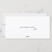 Moderne Retro Fel Oranje Schrift Hond Feestdagenkaart (Achterkant)