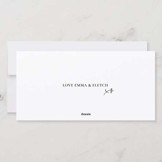 Moderne Retro Fel Oranje Schrift Hond Feestdagenkaart (Achterkant)