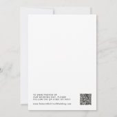 Moderne Retro Foto Elopement Aankondiging (Achterkant)