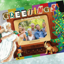 Moderne Retro foto Kerstvakantie